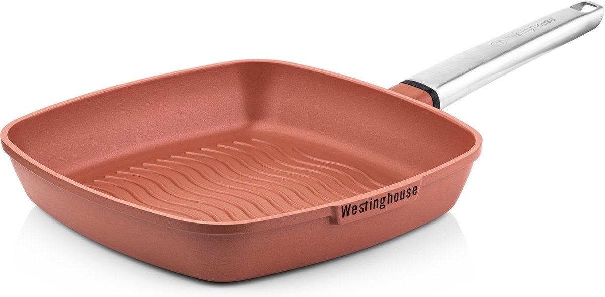 Westinghouse Performance Series Grillpan - Oven Geschikt - 28 cm - Oranje