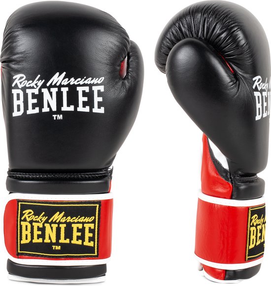 Benlee Sugar Deluxe Vechtsporthandschoenen Volwassenen - zwart/wit/geel/rood