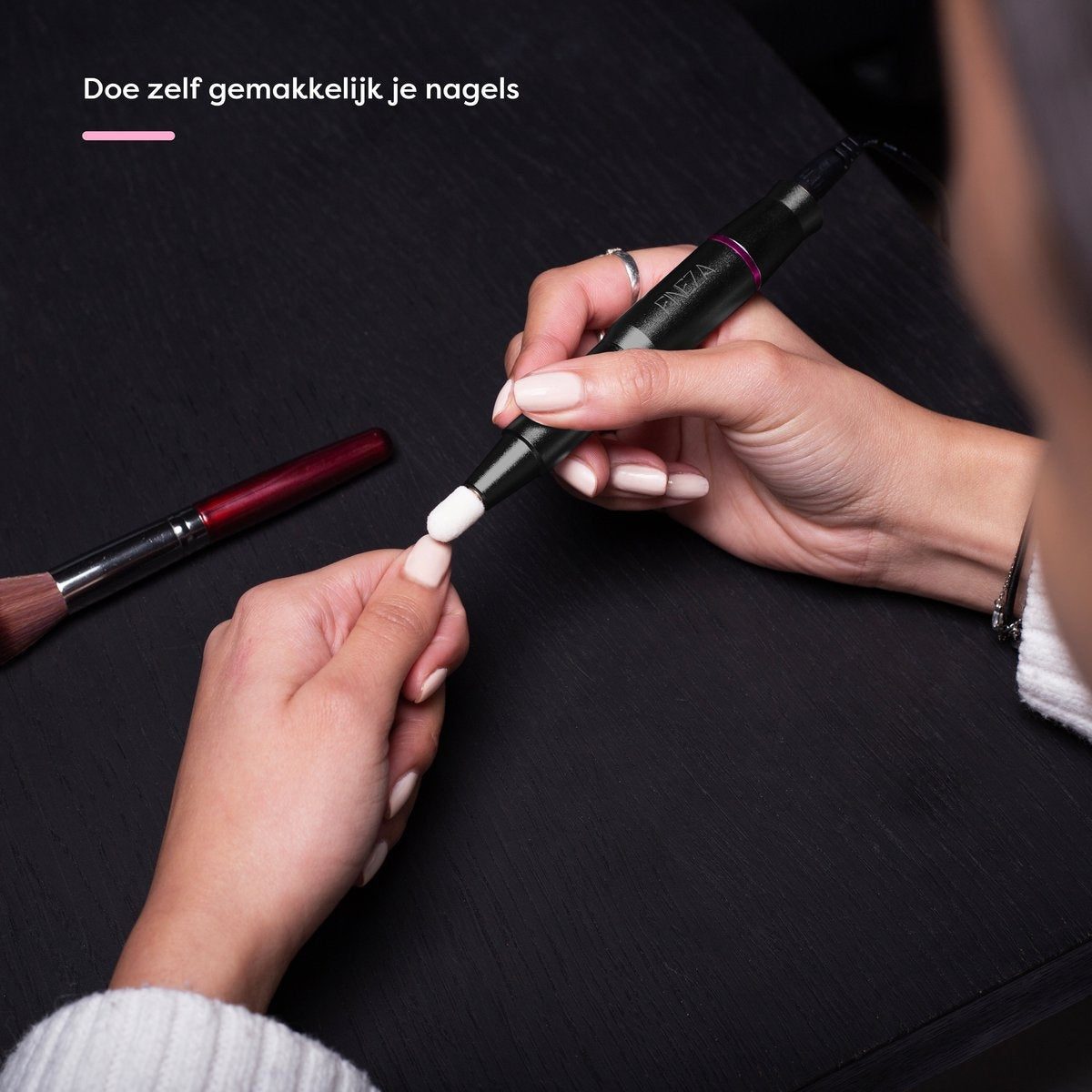 Fineza Elektrische Nagelfrees Set met Bitjes – Manicure & Pedicureapparaat – Nagelvijl - Antraciet