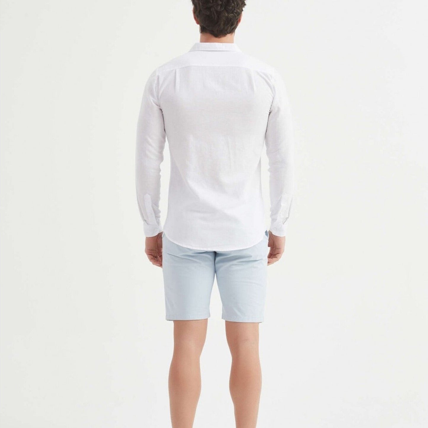 William de Faye Linnen Overhemd Heren – Regular Fit – 100% Linnen – Maat M – Wit – Ademend & Stijlvol