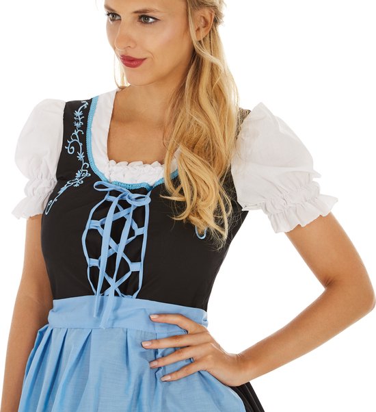 Dressforfun Dameskostuum Dirndl Oktoberfest Madl model 2 M - verkleedkleding kostuum halloween verkleden feestkleding carnavalskleding carnaval feestkledij partykleding - 304616