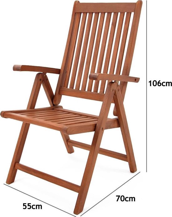 Casaria -Tuinstoelen Vanamo - FSC®-gecertificeerd - 2 Stuks