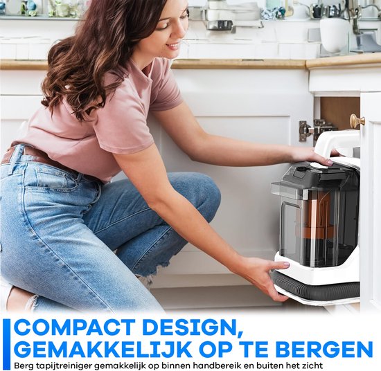 WITTS Bank Reiniger - Tapijtreiniger - 400W - Tapijtreiniger Machine - Vlekkenreiniger - Reinigingsmachine - Tapijtreiniger Stofzuiger