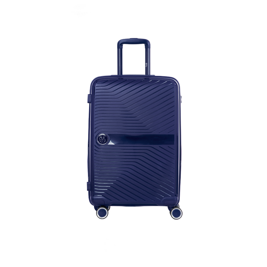 BLAUW MEDIUM HARDE KOFFER (MAAT M)