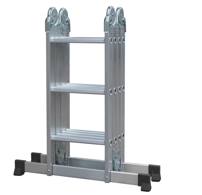 Batavia Aluminium Multifunctionele Ladder 4x3 sporten - Hoogte 165 cm | Werkhoogte 339 cm - Compact 90x33,5x25 cm
