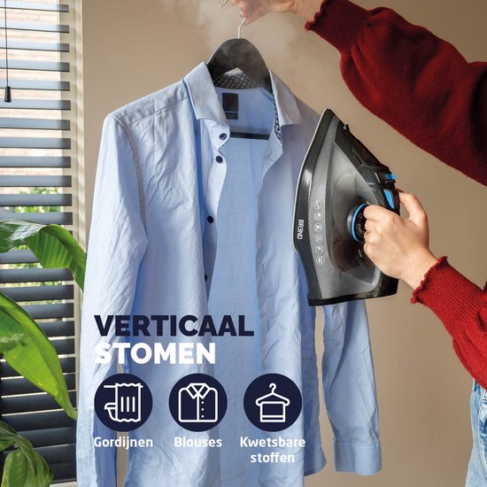 BREND BR-2232 Draadloos Stoomstrijkijzer met Oplaadbasis – Verticale Stoomfunctie, Antikalk en Zelfreinigend – Instelbare Thermostaat – 200W