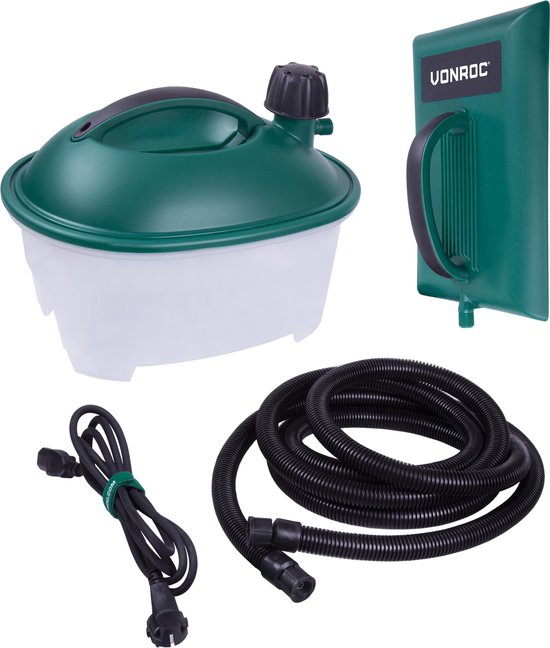 VONROC Behangafstomer – 2000W – 4.5Liter & 3.5m slang