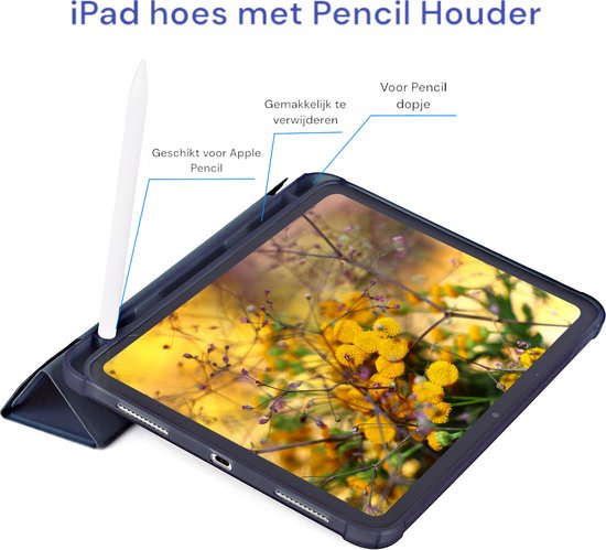 Tablet Hoes geschikt voor iPad Hoes 10e generatie (2022) 10.9 inch - iPad A16 Hoes (2025) 11 inch - Blauw