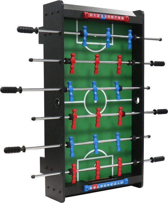 Cougar Voetbaltafel Mini – 3ft Tafelvoetbalspel – Compacte Voetbaltafel voor Thuis – Inclusief Voetballetjes – Zwart