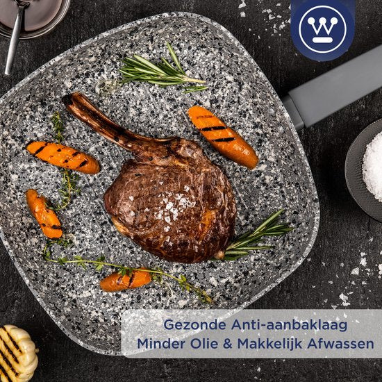 Westinghouse Grillpan inductie - Ø 28 cm - Grijs Graniet