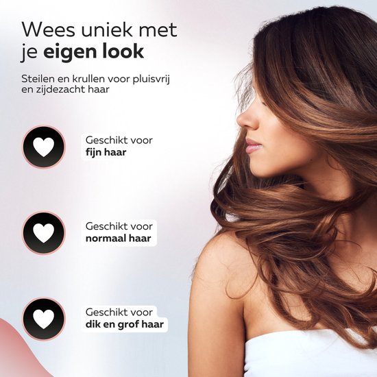 Beeperfect® Stijltang Pro Straight - Stijlen & Krullen - Stijltangen - Hair Straightener - 80℃ t/m 230℃ - Incl. Hittemat