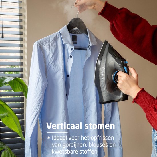 BREND BR-2232 Draadloos Stoomstrijkijzer met Oplaadbasis – Verticale Stoomfunctie, Antikalk en Zelfreinigend – Instelbare Thermostaat – 200W