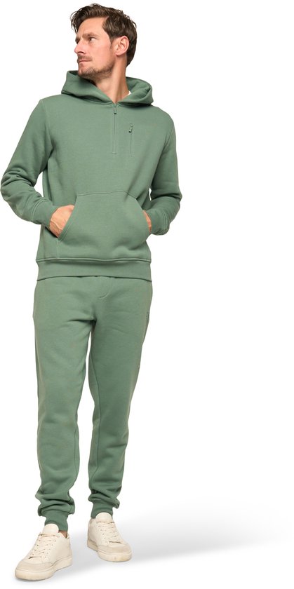 Mario Russo Trainingspak Achilles - Huispak - Joggingpak - Hoodie - Duck Green - maat L