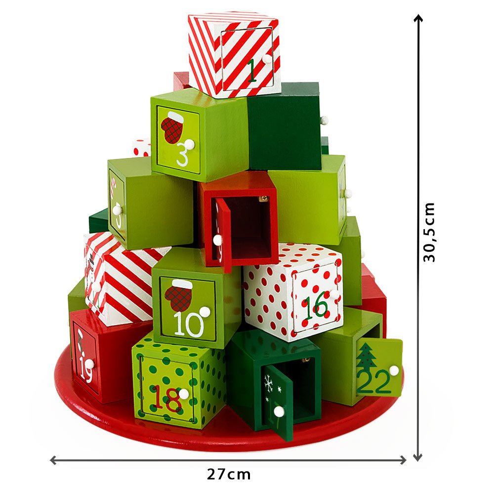 Spielwerk Herbruikbare Adventskalender - Cadeauberg 24 Deuren