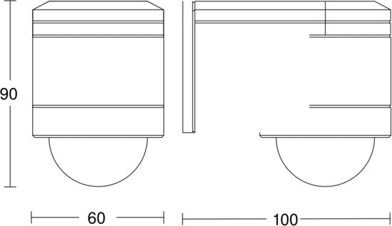 Steinel 240-DUO LED PIR Bewegingsmelder/Sensor - Opbouw - Waterdicht IP54
