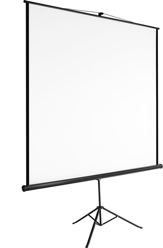 TecTake - Projectiescherm met statief 178 x 178 cm 402514