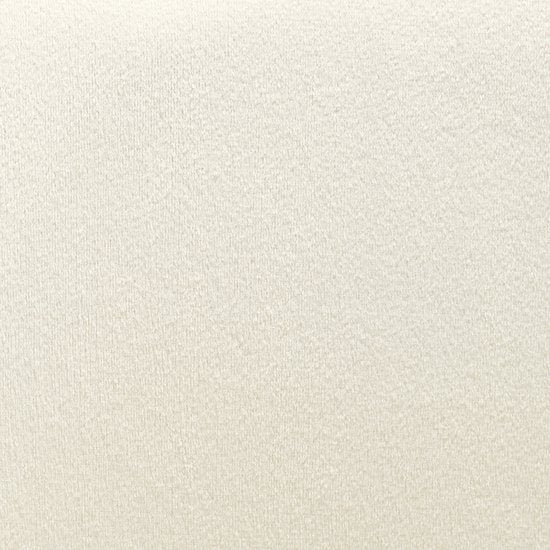 tectake® Eetkamerstoel met armleuning - Fluweelzachte stof - Gestoffeerd met stalen poten - set - div kleuren - Set van 2 stoelen - Offwhite met zwarte poten