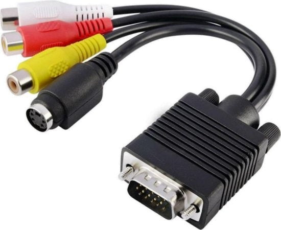 Garpex® Mini DisplayPort naar VGA Adapter - Mini DP naar VGA Kabel - 1080p HD Resolutie - Zwart