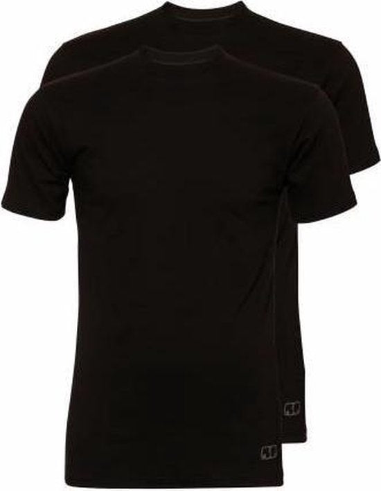 Ten Cate - XXL - Basic T-shirt - 2-pack - V-hals - Heren - Zwart