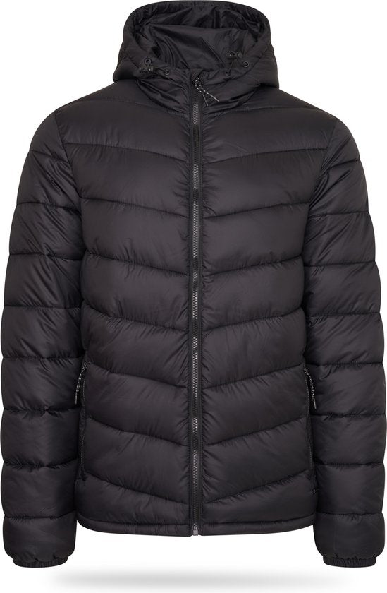 Pierre Cardin - Heren Jas winter Padded Jacket - Zwart - Maat M
