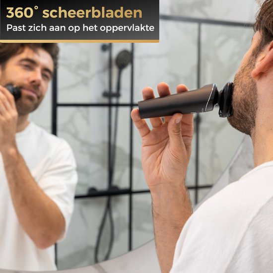 Wellshave 4 in 1 Scheerapparaat Mannen - Met Trimmer & Neustrimmer - Elektrisch Scheerapparaat- Nat en droog - Scheerapparaten - Scheren - Baardtrimmer