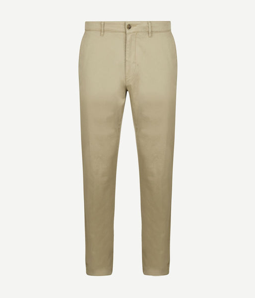 LeitFeuer Heren Chinobroek - Lange Pijpen - Beige - Toelopende Broekspijp - Maat 52