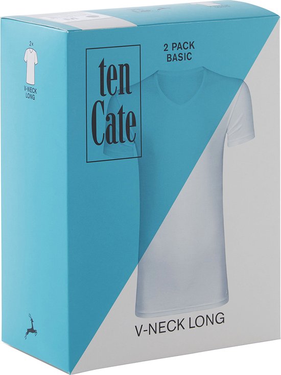 Ten Cate - XXL - Basic T-shirt - 2-pack - V-hals - Heren - Zwart