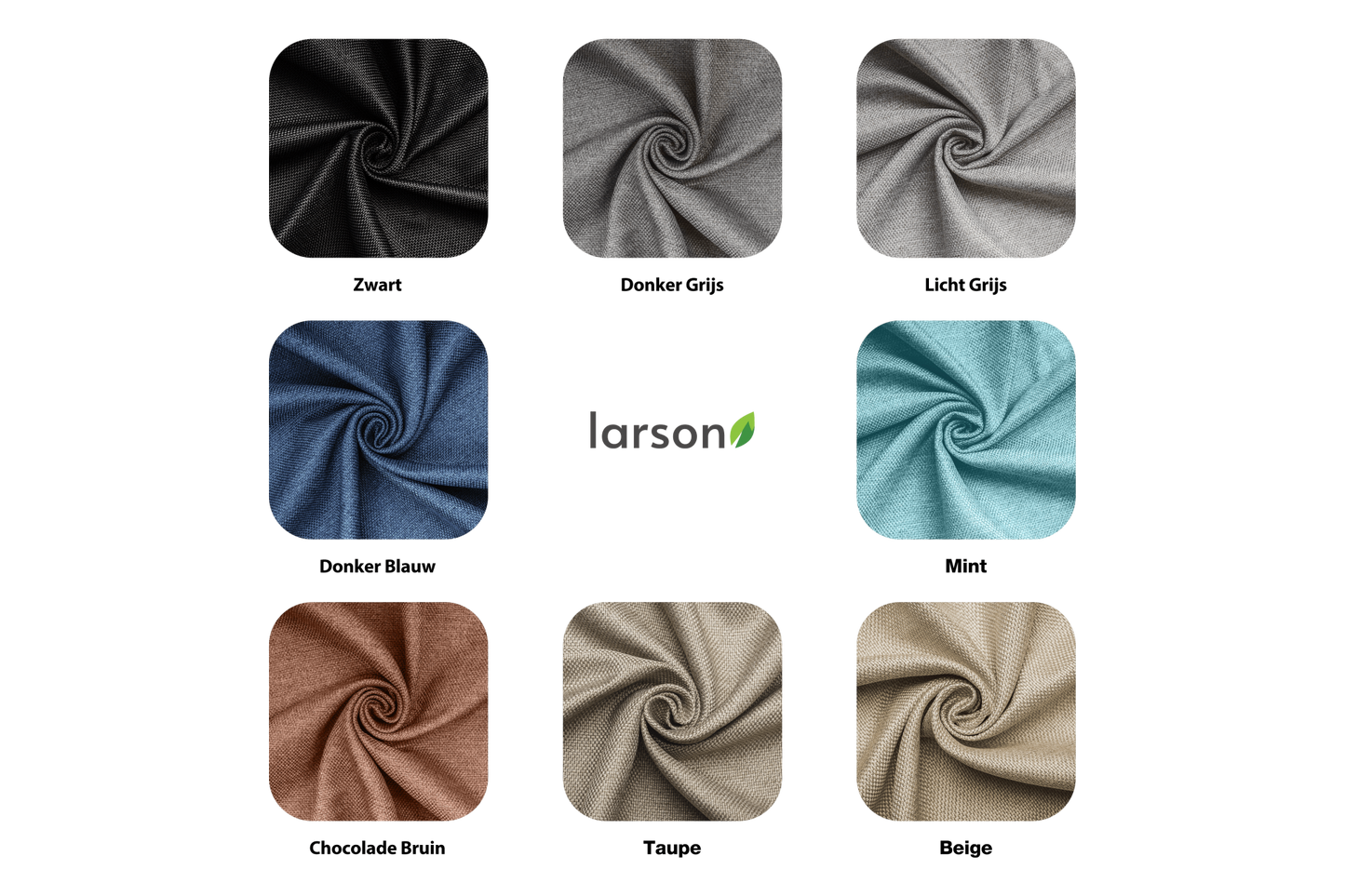 Larson Gordijn - Luxe Geweven - Ringen - Beige - 300 x 250 cm – Verduisterend & kant en klaar