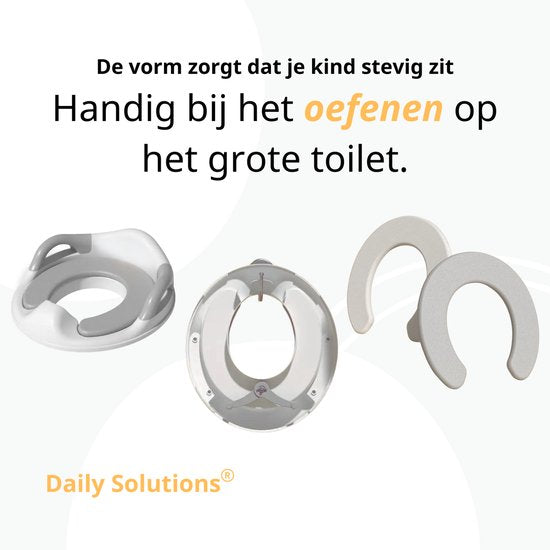 Daily Solutions® WC Verkleiner & Toiletverkleiner - Toilettrainer Peuter - Stevig & Stabiel - Zindelijkheidstraining Kind - Ergonomisch Design