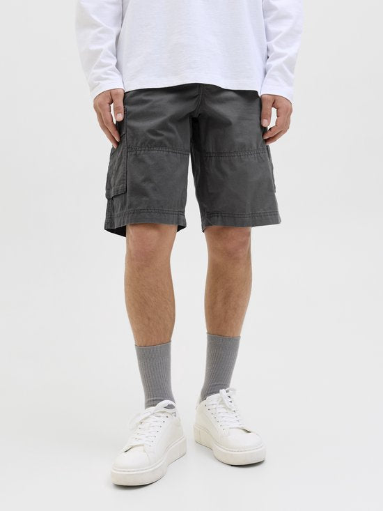 JACK&JONES - Maat S - JWHZEUS CARGO SHORTS MID SN - Heren - Bermuda shorts