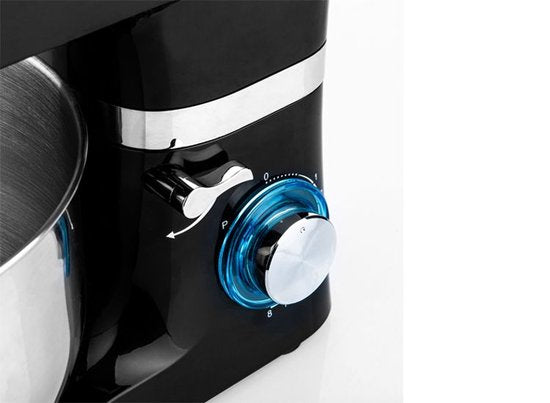 Westinghouse Keukenmachine – 5,5L – 1300W – Keukenrobot – Inclusief Kom, Deeghaak, Klopper en Garde – Zwart