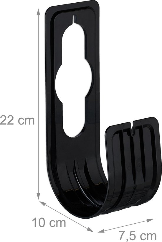 tuinslanghouder - set van 4 - voor tuinslang tot 30 m - wandslanghouder - tot 5 kg