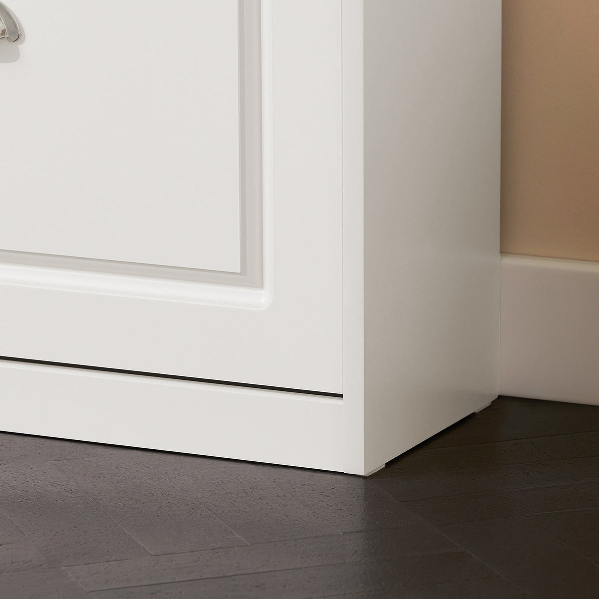 SoBuy Schoenenkast met gestoffeerde zitting - Max. 150 kg - 75 x 24 x 51 cm - Wit/ grijs