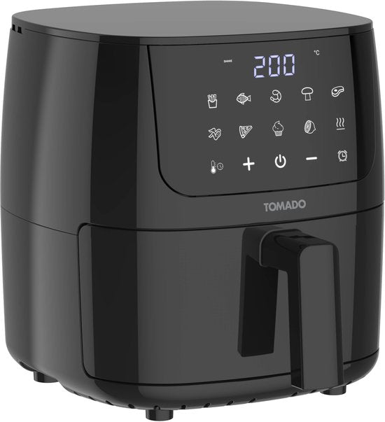 Tomado TAF2002B - Mini airfryer - Heteluchtfriteuse - 2 liter - Digitaal display - PFAS vrij