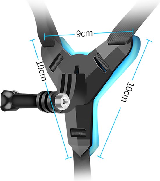Techvavo® Helmhouder voor Motor en Fiets - Universeel - Geschikt voor alle Actioncamera's - Helm Standaard - Oranje