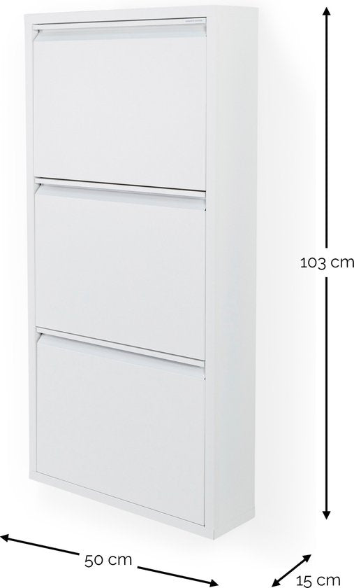 SPINDER DESIGN BILLY 3 Schoenenkast - Wit