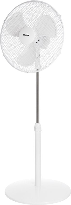 Tristar Voetventilator – 85–120 cm Verstelbaar – 85° Oscillerend – 3 Snelheden – VE‑5757 – Wit
