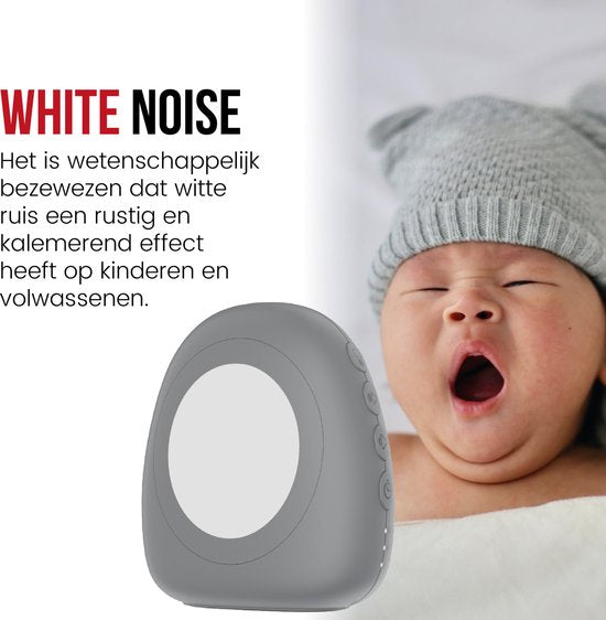 White Noise Machine - Slaaphulpen - Witte Ruis - Baby Slaap Hulp - Druppel - Grijs