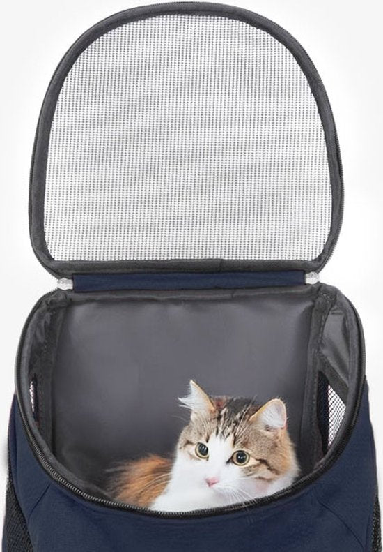 Ceruzo Hondenrugzak - Kattenrugzak - Max 10 kg- Reistas-Draagtas -26x33x40cm - Antraciet