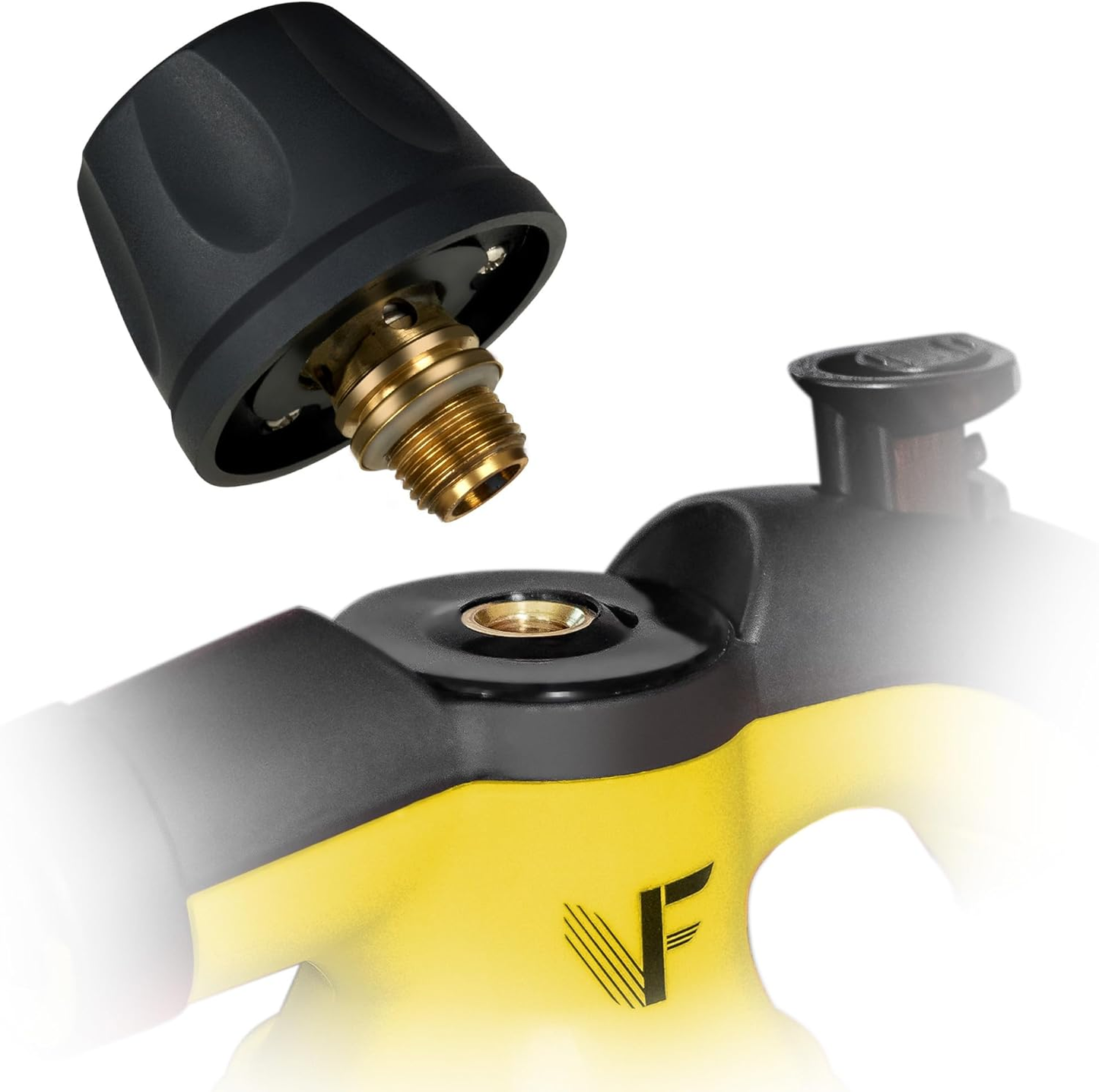 Neighbour's friend Handstoomreiniger - Stoomregeling - Inclusief 10 accessoires - 350 ml tank - Geel