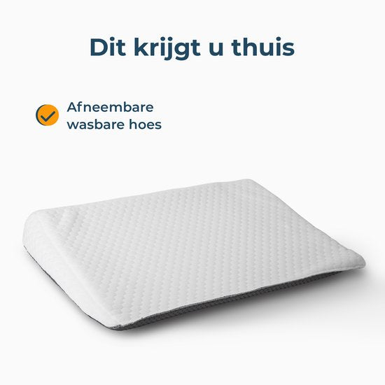 Wigkussen Orthopedisch - Betere slaaphouding en extra ondersteuning - Rugkussen voor in bed - Matraswig - Voor Baby & Volwassenen - Alyze