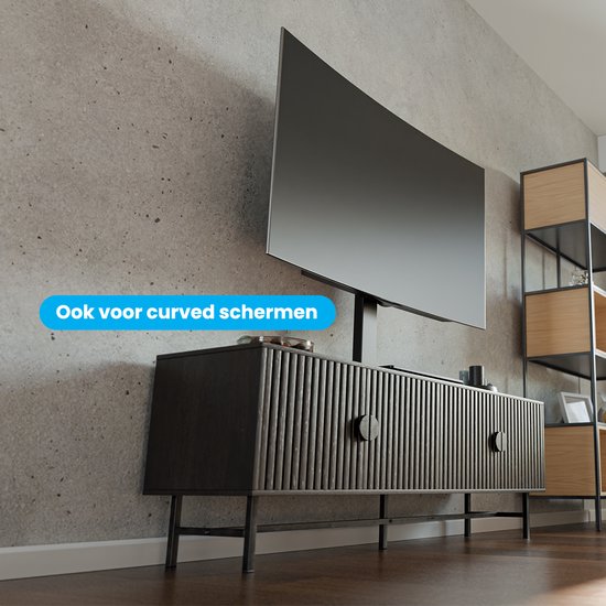 Auronic TV Standaard - TV Voet - Draaibaar - Verstelbaar - Geschikt Voor Curved Schermen - Tot 85 inch - Zwart
