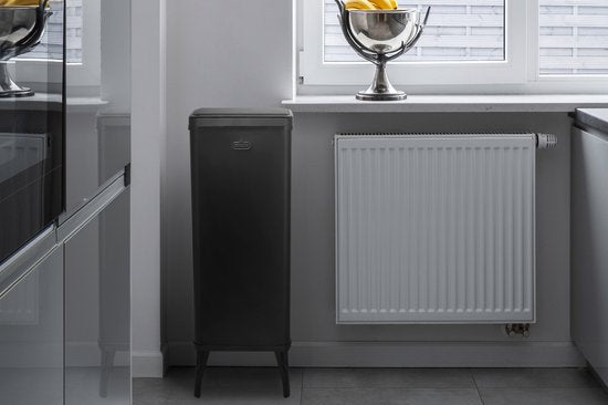 Buccan - Grote prullenbak met bewegingssensor - Zwart - 60 Liter