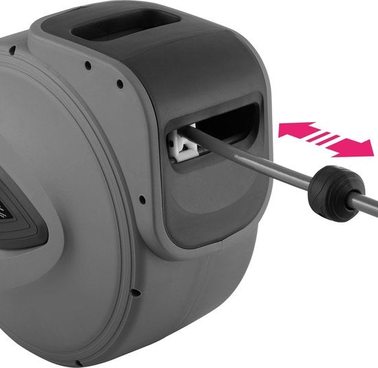 tectake Persluchtslang met haspel 30 m - 403431