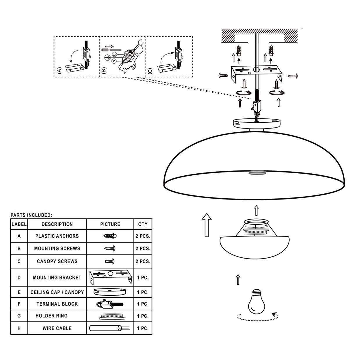 Anne Lighting plafonniere Brassi - brons - metaal - 42 cm - E27 fitting - 3681BR