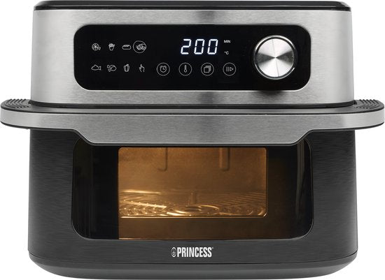 Princess Heteluchtfriteuse - MaxiCrisp Digital Airfryer 10L - 182262 - 1700W - 8 Bakprogramma's - PFAS-Vrij - Geschikt voor Pizza - Extra groot