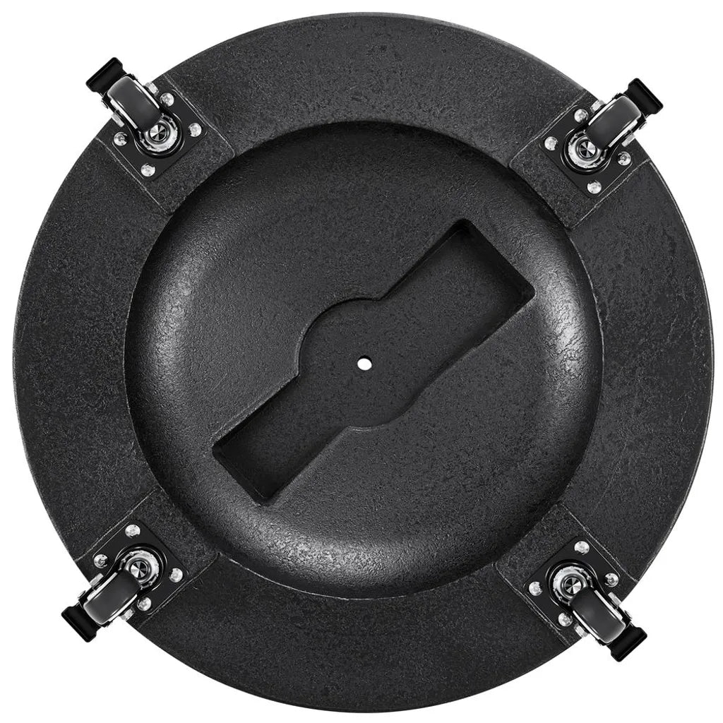 Yaheetech Parasolvoet 25 kg Ø50,5 cm - Zwart - Verrijdbare Parasolstandaard met Wielen en Retro Design
