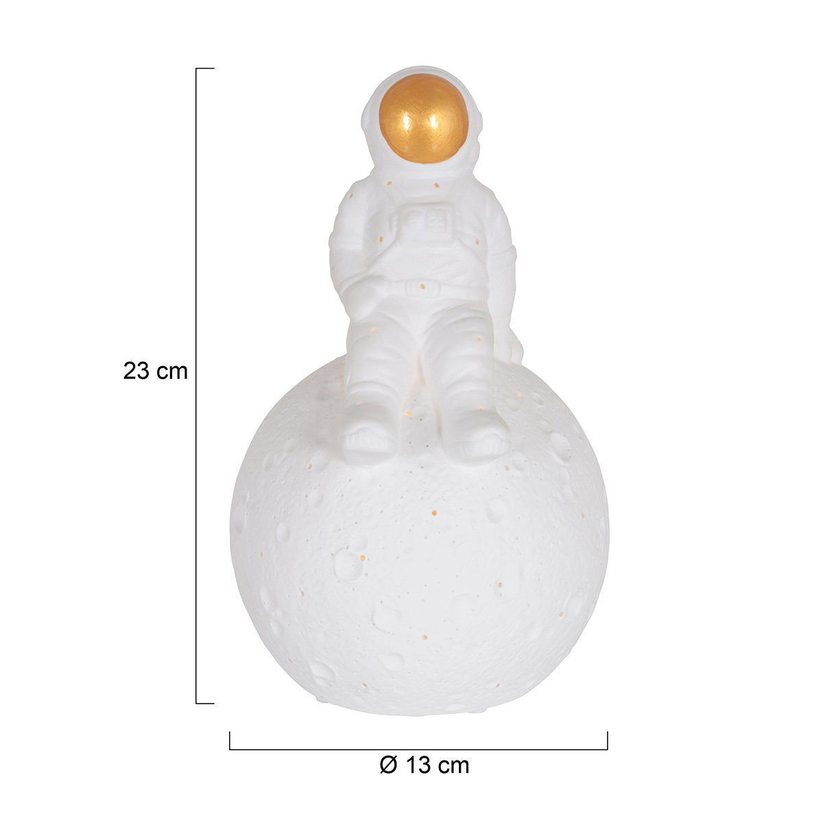 Anne Lighting tafellamp Jazz - wit - keramiek - 13 cm - E14 fitting - 3108W