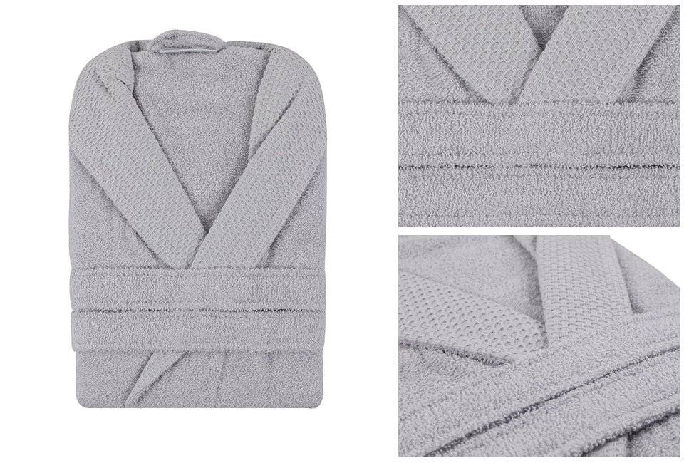 Capa Home luxe badjas katoen 360 gr/m² – cappuccino – maat S – unisex