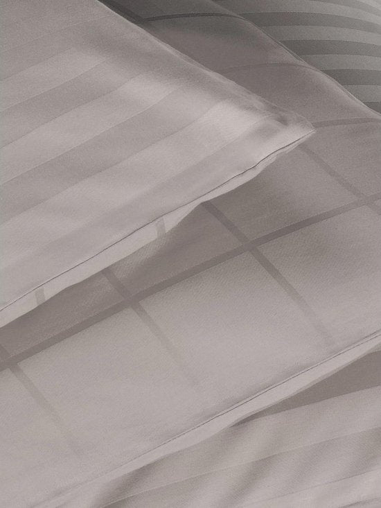 De Witte Lietaer Dekbedovertrek Katoen Satijn Zygo - Hotelmaat - 260 x 240 cm - Taupe
